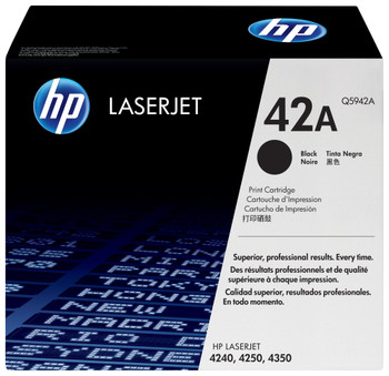 Hp 42A Black Standard Capacity Toner 10K Pages for Hp Laserjet 4250/4350 - Q5942 Q5942A