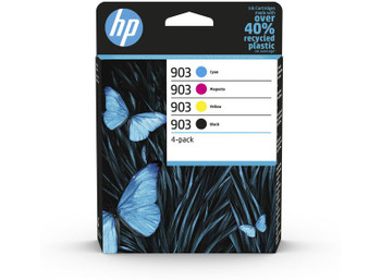 Hp 903 Black Cyan Magenta Yellow Standard Capacity Ink Cartridge Multipack 12.4M 6ZC73AE
