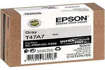 Epson T47a7 Grey Pro10 Ink Cartridge 50Ml - C13T47A700 C13T47A700