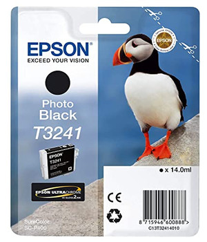 Epson T3241 Puffin Black Standard Capacity Ink Cartridge 14Ml - C13T32414010 C13T32414010