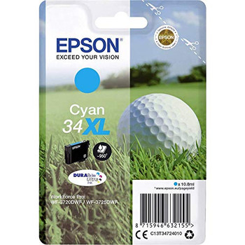 Epson 34Xl Golfball Cyan High Yield Ink Cartridge 11Ml - C13T34724010 C13T34724010