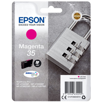 Epson 35 Padlock Magenta Standard Capacity Ink Cartridge 9Ml - C13T35834010 C13T35834010