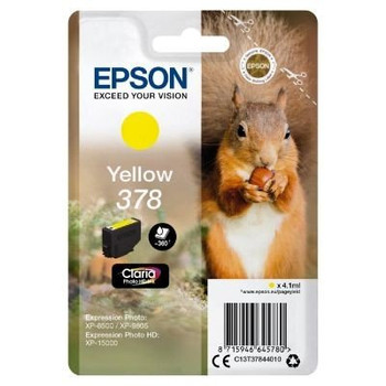 Epson 378 Squirrel Yellow Standard Capacity Ink Cartridge 4Ml - C13T37844010 C13T37844010