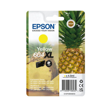 Epson Pineapple 604 Yellow High Capacity Ink Cartridge 4Ml - C13T10H44010 C13T10H44010