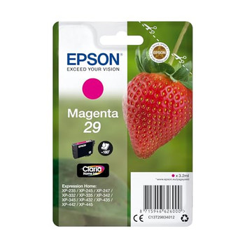 Epson 29 Strawberry Magenta Standard Capacity Ink Cartridge 3Ml - C13T29834012 C13T29834012