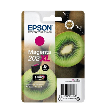 Epson 202Xl Kiwi Magenta High Yield Ink Cartridge 8.5Ml - C13T02H34010 C13T02H34010