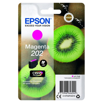 Epson 202 Kiwi Magenta Standard Capacity Ink Cartridge 4Ml - C13T02F34010 C13T02F34010