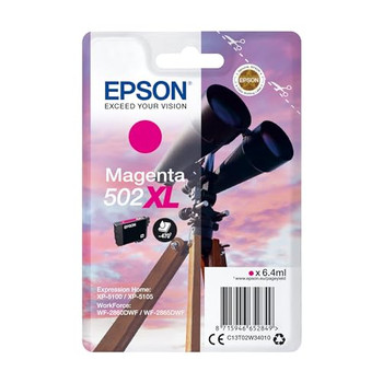 Epson 502Xl Binoculars Magenta High Yield Ink Cartridge 6Ml - C13T02W34010 C13T02W34010