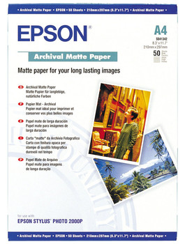 Epson A4 Archival Matte Paper 50 Sheets - C13S041342 C13S041342