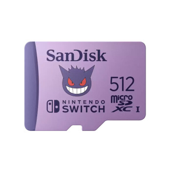 Sandisk Pokemon Nintendo Switch 512Gb Microsdxc Memory Card SDSQXAO-512G-GN6ZK