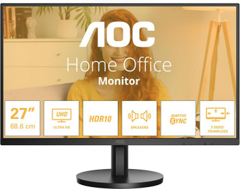 Aoc B3 27 " 3840 X 2160 Pixels 4K Ultra Hd Ips Panel Adaptive Sync Hdmi Displayp U27B3A