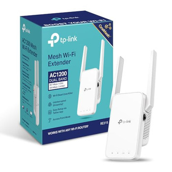 Tp-Link Ac1200 Mesh Wi-Fi Range Extender RE315