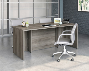 Affiliate Bow Front Office Desk 1800 X 900Mm Hudson Elm Finish - 5427468 - 5427468