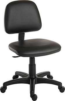 Ergo Blaster Medium Back Pu Operator Office Chair Without Arms Black - 1100PUBLK 1100PUBLK