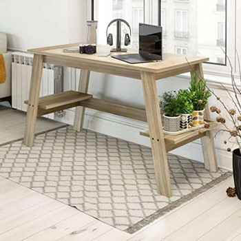 Ithaca Home Office Desk W1190 X D600 X H760mm Riviera Oak 7700003 7700003