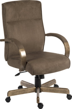 Glencoe Microfibre Executive Office Chair Brown 6994 6994