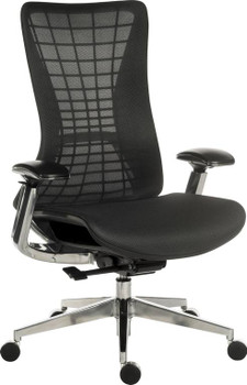 Quantum Mesh Back Executive Chair Chair Black With Black Frame - 6966BLK 6966BLK