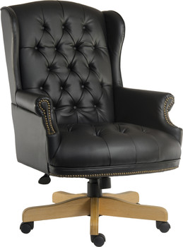 Chairman Noir Fabric Executive Swivel Armchair Black - 6927 6927