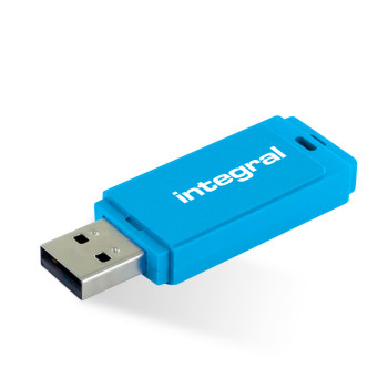 Integral INFD32GBNEONB 32Gb Usb2.0 Drive Neon Blue INFD32GBNEONB