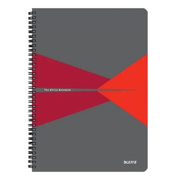 Leitz Office Notebook A4 squared wirebound with cardboard cover 46471025 46471025