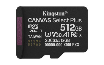 Kingston SDCS3/512GBSP 512Gb Micsdxc Canvas Select SDCS3/512GBSP
