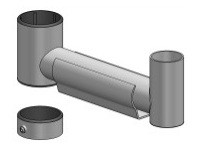 SpacePole SPV2101-02 Swingarm. 200mm. Black SPV2101-02