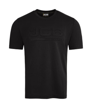 Jcb Workwear Unisex 3D Embossed T-Shirt Black Size 2XL JCB014BL2XL
