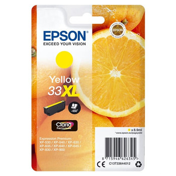 Epson Oranges Singlepack Yellow 33XL Claria Premium Ink C13T33644012