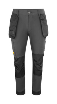 Jcb Workwear Mens 4-Way Stretch Holster Pocket Trousers Dark Shadow Size 34T JCB020DS34T