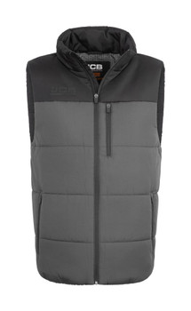Jcb Workwear Unisex Padded Gilet Grey / Black Size XL JCB007GYBLXL