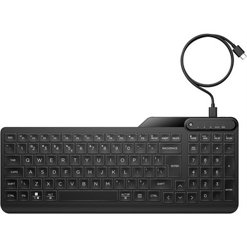 HP 405 Multi-Device Backlit Wired Keyboard 7N7C1AA#ABU