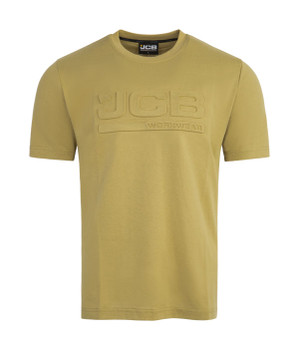 Jcb Workwear Unisex 3D Embossed T-Shirt Olive Green Size 3XL JCB014O3XL