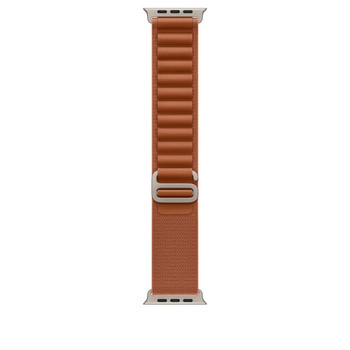Apple 49mm Terra Cotta Alpine Loop - Large - Natural Titanium Finish Band Brown MFTD4ZM/A
