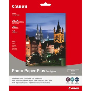 Canon SG-201 Semi-Gloss Photo Paper Plus 8x10 - 20 Sheets" 1686B018