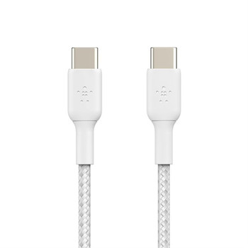 USB-C TO USB-C BRAIDED PVC WHT 2M X2 CAB004BT2MWH2PK