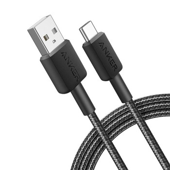 Anker 322 USB cable 0.9 m USB A USB C Black A81H5G11