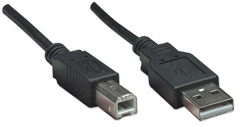 Manhattan Usb-A To Usb-B Cable 0.5M Male To Male 480 Mbps Usb 2.0 Hi-Speed Usb B 374507