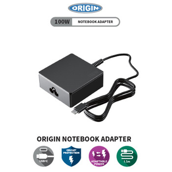 Origin Storage 100W USB-C Adapter with  Cable OS-C100W