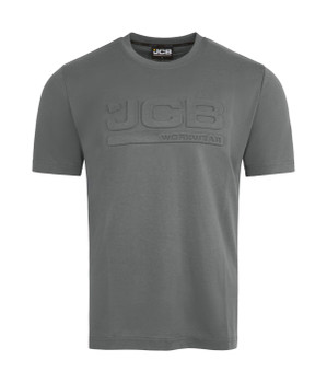 Jcb Workwear Unisex 3D Embossed T-Shirt Grey Size S JCB014GYS