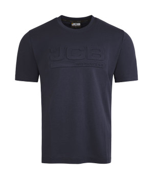 Jcb Workwear Unisex 3D Embossed T-Shirt Navy Blue Size 4XL JCB014N4XL
