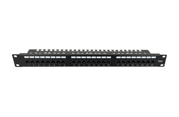 Lanview LVR-CAT6-UTP-LSA Cat6 1U 24 Port Patch Panel LVR-CAT6-UTP-LSA