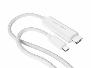 Hyper HD6007WHGL 4K USB-C to HDMI Cable - White HD6007WHGL