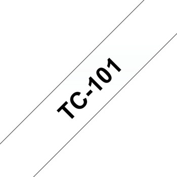 Brother TC-101 Tape Black On Clear 12mm TC-101