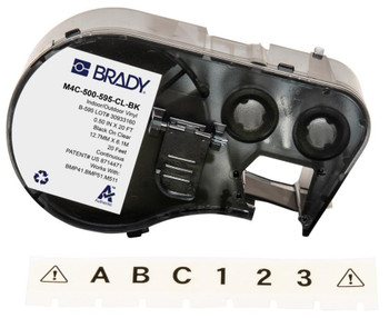 Brady M4C-500-595-CL-BK BMP41/BMP51/BMP53/M511 Label M4C-500-595-CL-BK