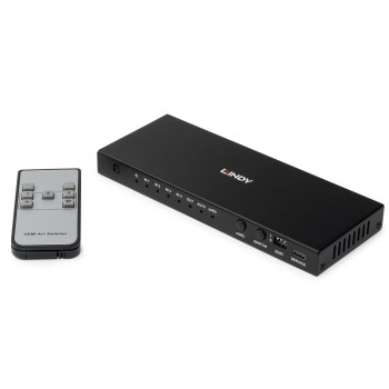 Lindy 38386 4 Port HDMI 8K60 Switch with 38386