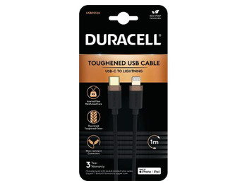 Duracell USB9012A Lightning Cable 1 M Black USB9012A