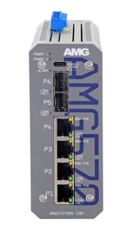 AMG AMG570-2GBT-2GAT-2S-P240 Ind 6 Port Managed Switch. 2x AMG570-2GBT-2GAT-2S-P240