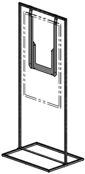 Ergonomic Solutions EPAP002-02 Thin frame stativ for E-Paper EPAP002-02