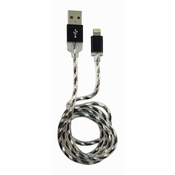 LC-POWER LC-C-USB-LIGHTNING-1M-8 Lightning Cable Black. Silver LC-C-USB-LIGHTNING-1M-8