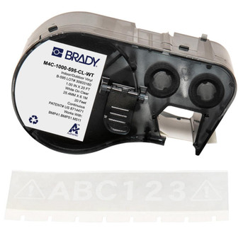Brady M4C-1000-595-CL-WT BMP41/BMP51/BMP53/M511 Label M4C-1000-595-CL-WT